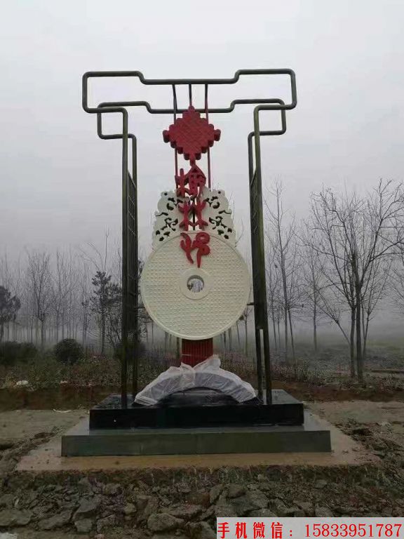 中国结不锈钢雕塑 广场不锈钢雕塑喷漆